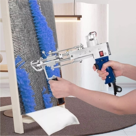 Tufting Gun Cut Pile and Loop Pile 2 in 1 Electric Rug Gun Machine Starter Kit - Picture 7 of 8